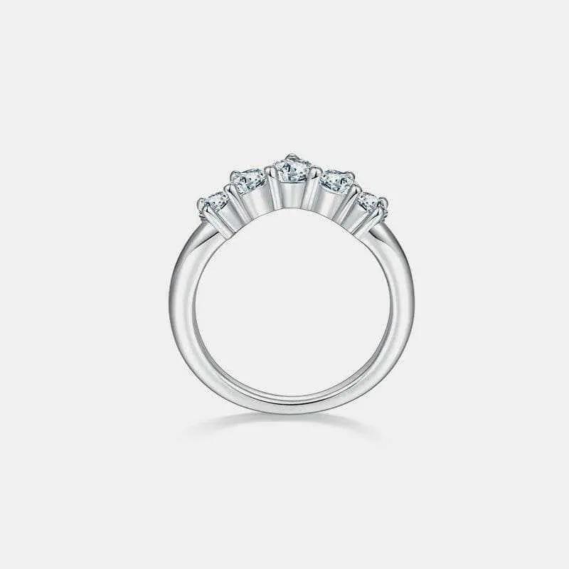 Dazzling Moissanite Silver Ring - Love Salve